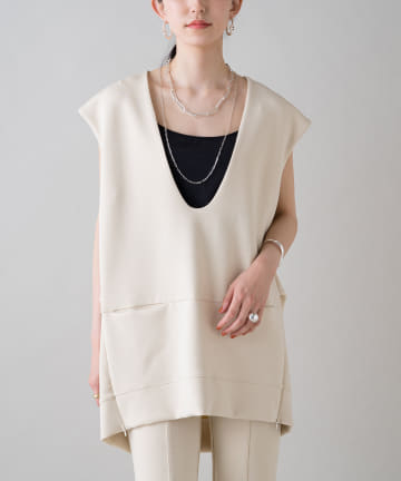 【WEB限定】ライトダンボールベストプルオーバー