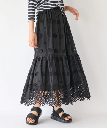 【Liyoca(リヨカ)】コットンレーススカート