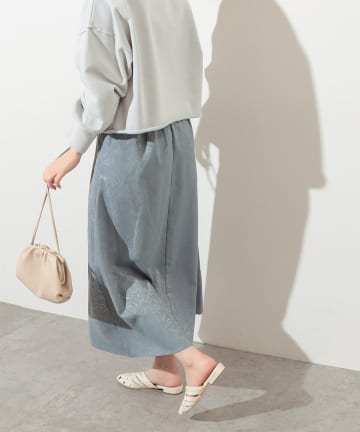 natural couture(ナチュラルクチュール) アンティークジャガード大人フレアスカート