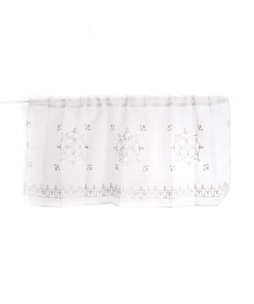 【素材にこだわる新生活】刺繍カフェカーテンオーナメント