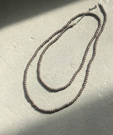 【いつもと違うパール使い】エコパールロングネックレス