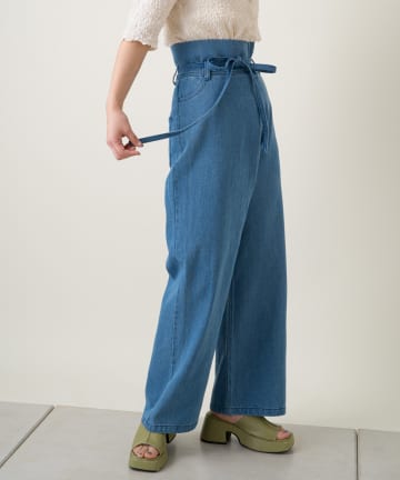 ＊スーパーハイウエストベアデニムパンツ