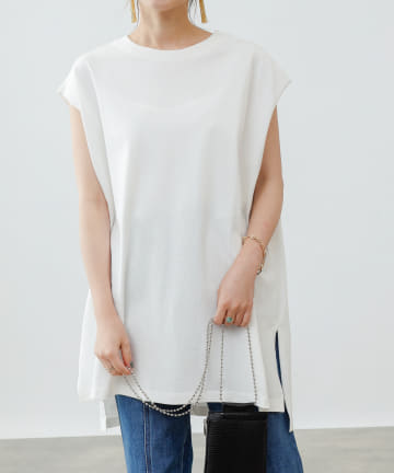 【WEB・一部店舗限定】フレンチスリーブロングTシャツ