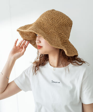 シンプルストローハット
