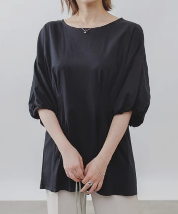 《抗菌・防臭》【SMART COLLECTION】ウエストタック半袖トップス