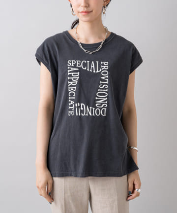 【+81BRANCA/ハチイチブランカ】Pigment logo Tシャツ