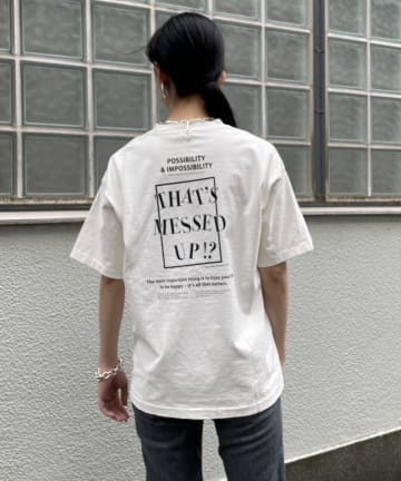 【+81BRANCA/ハチイチブランカ】PigmentVIGILANT Tシャツ