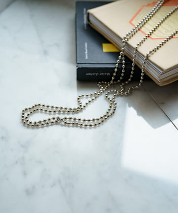 ボールチェーンネックレス