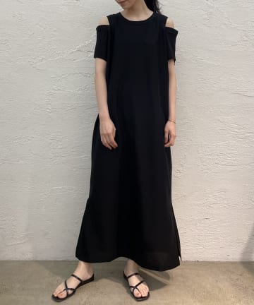 【WEB限定】オフショルマキシカットワンピース