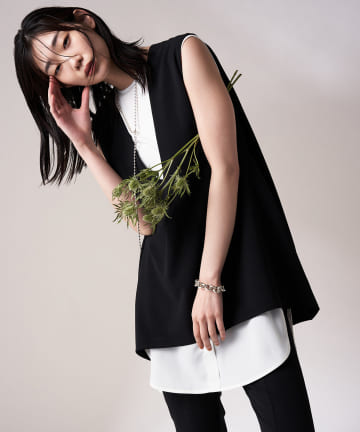 【odore/オドル】ショルダータックベストプルオーバー