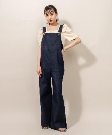 [mline] WEB限定 デニムサロペット