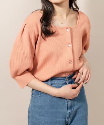 [mline] WEB限定 スクエア2WAYニット