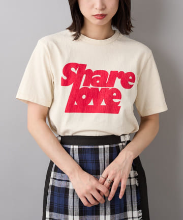 【MIXTA/ミクスタ】SHARE LOVE RED/プリントTシャツ
