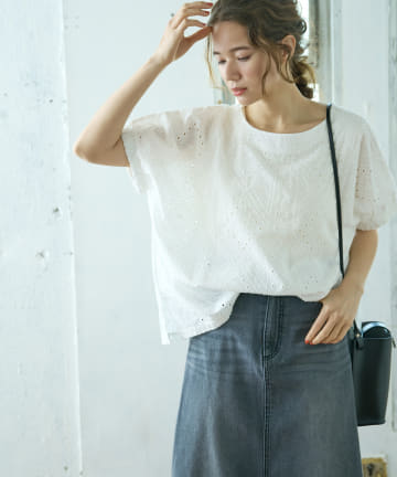 【WEB限定】レースブラウス