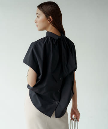 ギャザーリボンブラウス