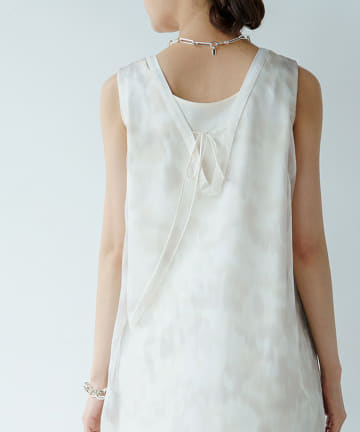 シェードプリントワンピース