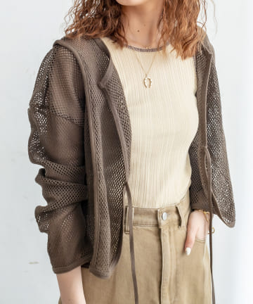 メッシュ2WAYカーディガン