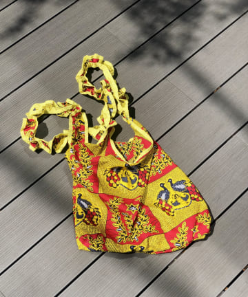 【甘辛MIXのエコバック】アフリカンプリントエコバッグ