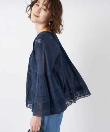 【ne Quittez pas(ヌキテパ)】袖ボリュームブラウス