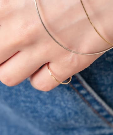 [mline] WEB限定 シンプル華奢リング