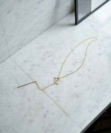 2連変型パールネックレス