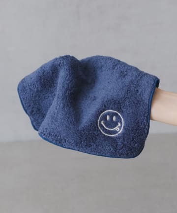 BIRTHDAY BAR(バースデイバー) スマイル刺繍 タオルハンカチ