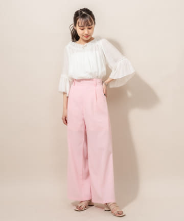 [mline]  WEB限定 ワイドパンツ