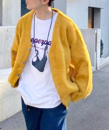 【KOOKY'N/クーキー】アルパカ混モヘアライクカーディガン