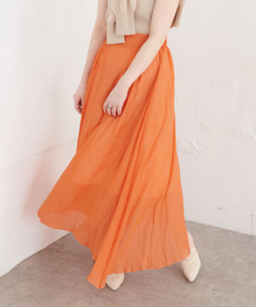 natural couture(ナチュラルクチュール) リネンライク涼しげスカート