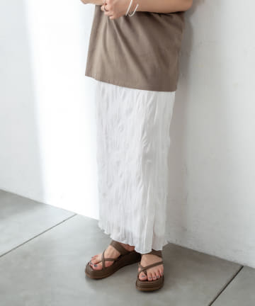 シアー楊柳スカート