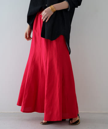 リネンマキシスカート