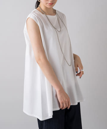 シルケットAラインカットソー