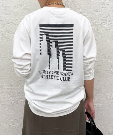 【+81BRANCA/ハチイチブランカ】THLETIC CLUB Tシャツ