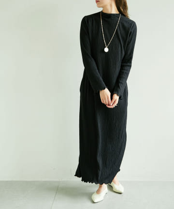【HAKUJI】シャーリングドレス