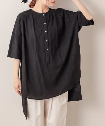 大花刺繍ブラウス