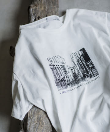 prose verse(プロズヴェール) オーガニックコットンロゴ刺繍転写Tシャツ