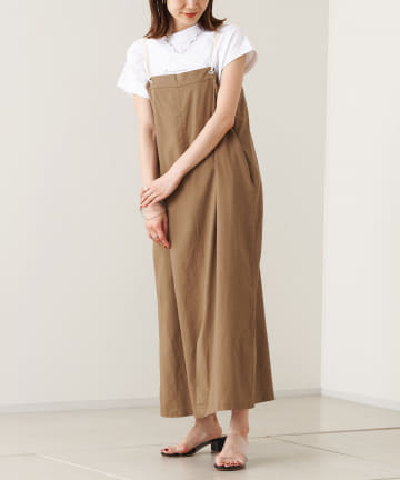 prose verse(プロズヴェール) 【バックウエストゴム仕様】ロープコードジャンパースカート