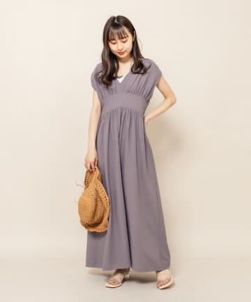 [mline] WEB限定 フレンチスリーブワンピース