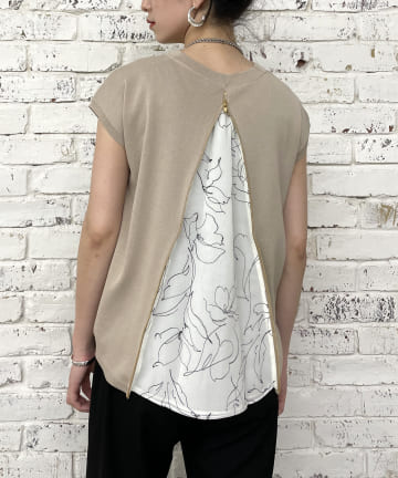 フレンチバックZIPニット