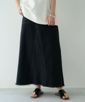 デニムマキシスカート