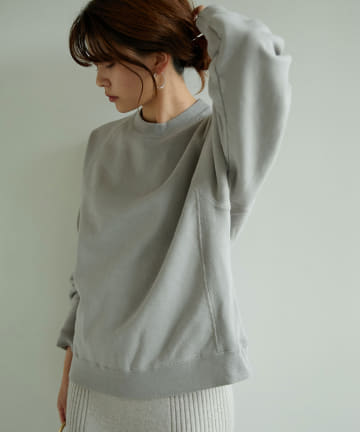 【ATON】スウェットプルオーバー/NATURAL DYE URAKE