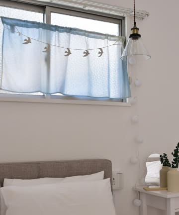 鳥オーナメントカフェカーテン