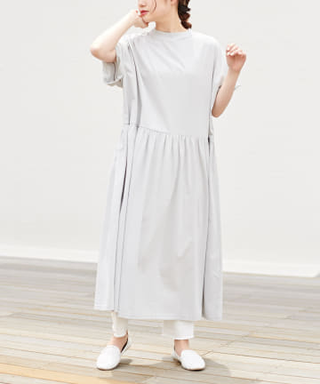 【Du noir・WEB限定】シルケットロングワンピース