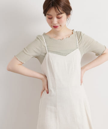 natural couture(ナチュラルクチュール) メローラメフライストップス