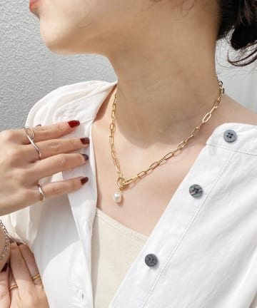 natural couture(ナチュラルクチュール) チェーンゴールドネックレス