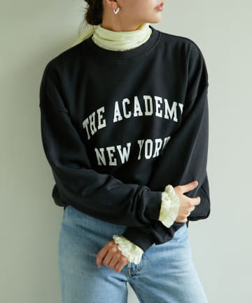 【The Academy New York】クルーネックロゴスウェット