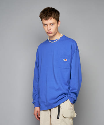 【FRUIT OF THE LOOM】別注ビッグシルエットポケット付きロンTEE