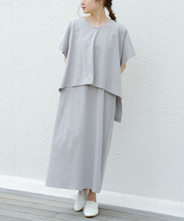 【Du noir・WEB限定】3WAYシルケットワンピース