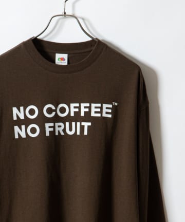【FRUIT OF THE LOOM】別注NO COFFEE L/S　Tシャツ
