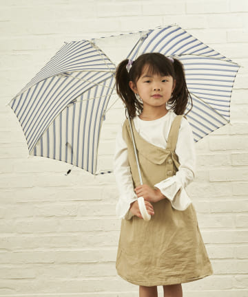 salut!(サリュ) キッズ雨傘バイアス（ネイビー）
